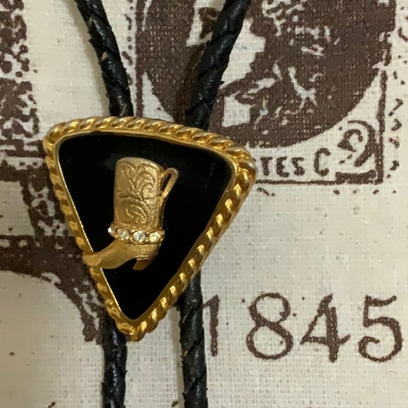 Vintage boot leather tie - Picture 3 of 5